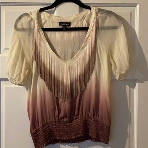 Women’s Ombré Blouse Cream/Lavender
